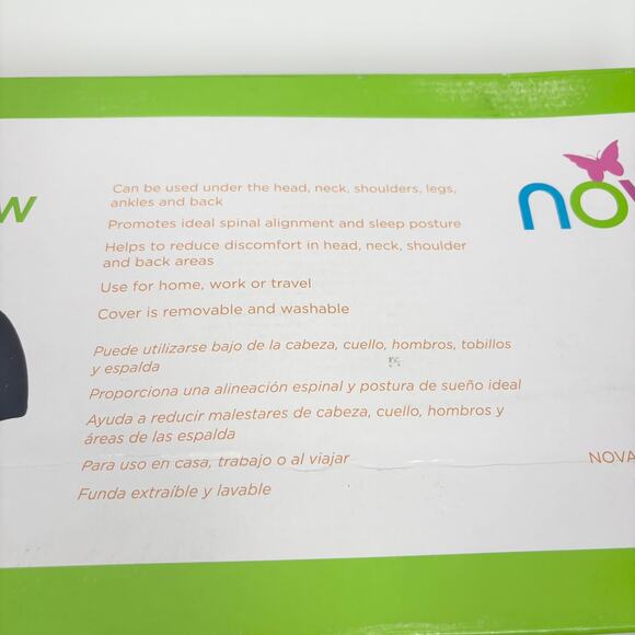 Nova Memory Foam Pillow Half Roll 19.75 Lumbar Support Office Chair Car Neck Leg - Picture 9 of 9